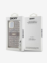 DKNY PC/TPU Repeat Pattern Tonal Stripe Magsafe Back Cover pentru iPhone 14 bej DKNY