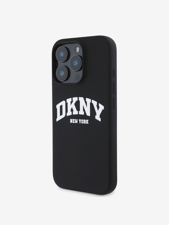 DKNY DKNY Liquid Silicone Arch Logo MagSafe Back Cover pentru iPhone 16 Pro negru