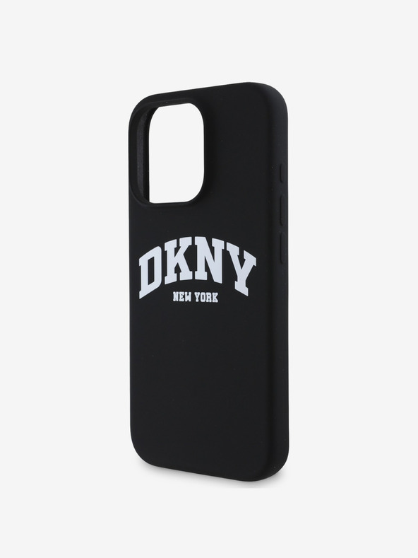 DKNY DKNY Liquid Silicone Arch Logo MagSafe Back Cover pentru iPhone 16 Pro negru