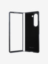DKNY DKNY PU Leather Checkered Pattern and Stripe Back Cover pentru Samsung Galaxy Z Fold 6 Negru