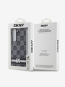 DKNY DKNY PU Leather Checkered Pattern and Stripe Back Cover pentru Samsung Galaxy Z Fold 6 Negru