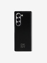 DKNY DKNY PU Leather Stack Logo MagSafe Back Cover pentru Samsung Galaxy Z Fold 6 Negru