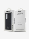 DKNY DKNY PU Leather Stack Logo MagSafe Back Cover pentru Samsung Galaxy Z Fold 6 Negru