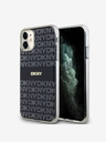 DKNY PC/TPU Repeat Pattern Tonal Stripe Magsafe Back Cover pentru iPhone 11 Negru DKNY