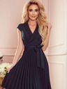 numoco Rochie plisată cu decolteu creion - verde Numoco WENDY