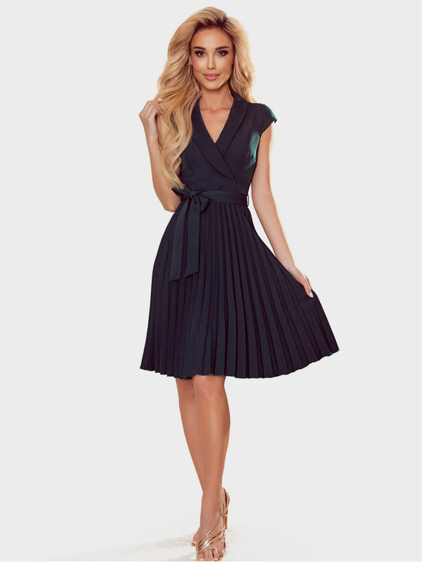 numoco Rochie plisată cu decolteu creion - verde Numoco WENDY