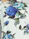 numoco Rochie sport - flori mari colorate de culoare albastră Numoco