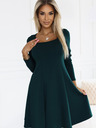 numoco Rochie trapez confortabilă cu mâneci lungi - verde Numoco IVANA