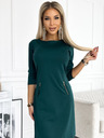 numoco Rochie cu fermoare aurii - verde Numoco MARY
