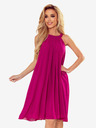 numoco Rochie din șifon cu cravată - fucsia Numoco ALIZEE