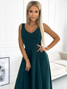 numoco Rochie lungă elegantă cu decolteu - verde Numoco CINDY