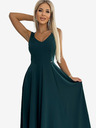 numoco Rochie lungă elegantă cu decolteu - verde Numoco CINDY