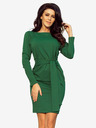 numoco Rochie cu curea lată - verde închis Numoco