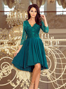 numoco Rochie exclusivistă cu dantelă - verde Numoco NICOLLE