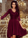 numoco Rochie exclusivistă cu dantelă - prună Numoco NICOLLE