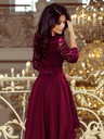 numoco Rochie exclusivistă cu dantelă - prună Numoco NICOLLE
