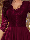 numoco Rochie exclusivistă cu dantelă - prună Numoco NICOLLE