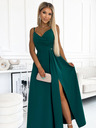 numoco Rochie maxi lungă elegantă fără bretele - verde Numoco CHIARA