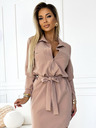numoco Rochie cu buzunare - bej Numoco CAMILLE