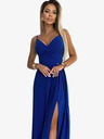 numoco Rochie maxi elegantă fără bretele - albastru cu sclipici Numoco CHIARA