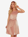numoco Rochie trapez - catifea - roz murdar Numoco VICTORIA