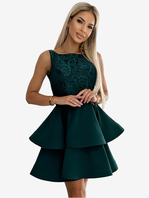 numoco Rochie cu dantelă - verde Numoco LAURA