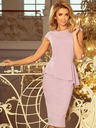 numoco Rochie midi elegantă cu volane - Numoco LILA