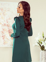 numoco Rochie trapez cu volane - verde Numoco NELL