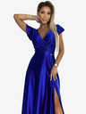 numoco Rochie lungă din satin cu decolteu în formă de inimă - albastru Numoco CRYSTAL
