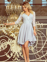 numoco Rochie exclusivistă cu dantelă - gri Numoco NICOLLE