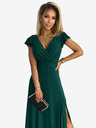 numoco Rochie lungă strălucitoare cu decolteu în formă de inimă - verde Numoco CRYSTAL