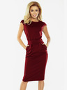 numoco Rochie midi SARA - burgundy Numoco