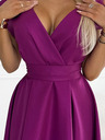 numoco Rochie cu decolteu evazat - fucsia cu sclipici Numoco SCARLETT