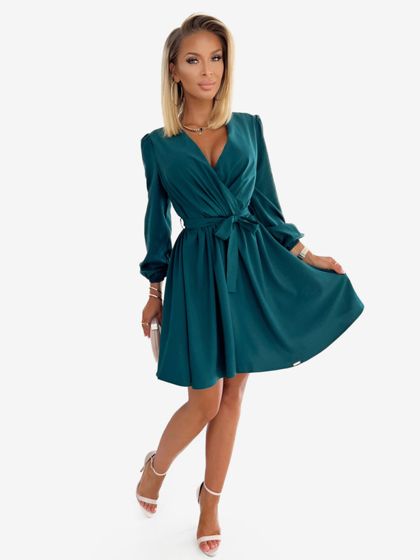 numoco Rochie cu decolteu pentru femei - verde Numoco BINDY