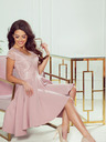 numoco Rochie exclusivistă cu dantelă - roz Numoco PATRICIA