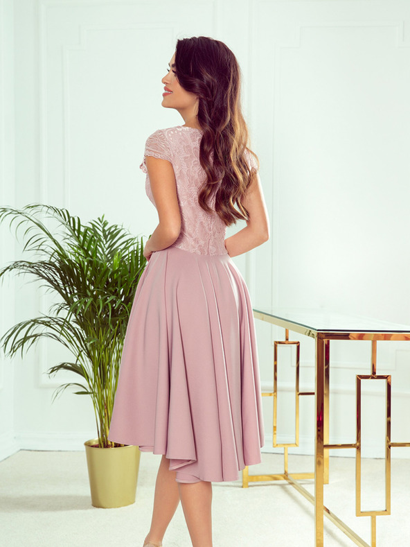 numoco Rochie exclusivistă cu dantelă - roz Numoco PATRICIA