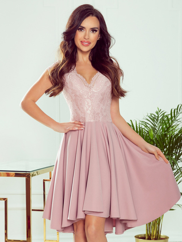 numoco Rochie exclusivistă cu dantelă - roz Numoco PATRICIA