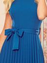 numoco Rochie plisată cu mânecă scurtă - culoarea mării Numoco LILA