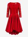 numoco Rochie exclusivistă cu dantelă - roșu Numoco NICOLLE