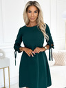 numoco Rochie trapez cu fundițe - verde Numoco ALICE