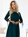 numoco Rochie trapez cu fundițe - verde Numoco ALICE