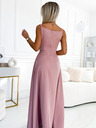 numoco Rochie maxi elegantă cu bretele - roz murdar Numoco CHIARA