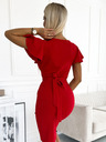numoco Rochie din satin cu decolteu în formă de inimă - Red Numoco NINA