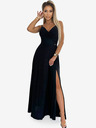 numoco Rochie maxi elegantă fără bretele - negru cu sclipici Numoco CHIARA