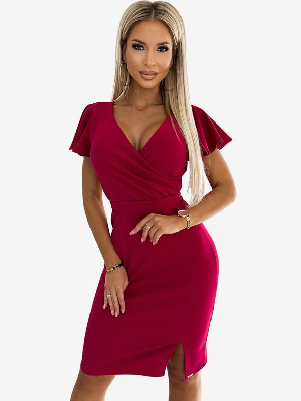 numoco Rochie cu decolteu largi - fucsia Numoco NINA