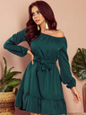 numoco Rochie cu volane - verde Numoco DAISY
