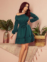numoco Rochie cu volane - verde Numoco DAISY