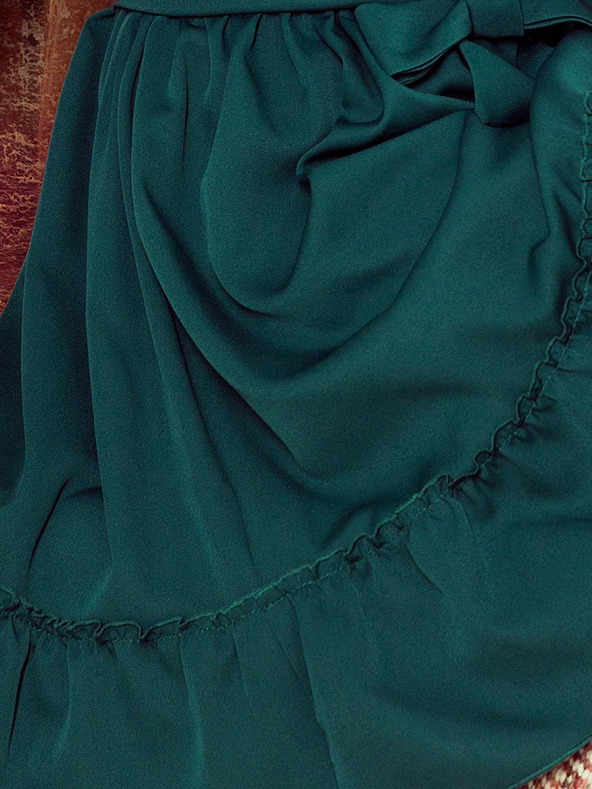 numoco Rochie cu volane - verde Numoco DAISY