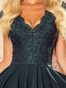 numoco Rochie exclusivistă cu dantelă - verde Numoco PATRICIA