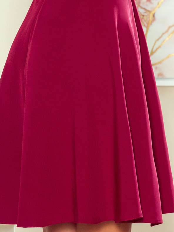 numoco Rochie cu guler - burgundy Numoco ANITA